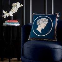 Laurence Llewelyn-Bowen Goddess Velvet Touch 43cm x 43cm Filled Cushion Teal
