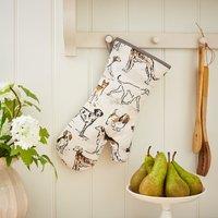 Ulster Weavers Country Dogs Thermal Gauntlet Oven Glove Brown