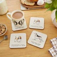 Ulster Weavers Country Dogs Pack of 4 Coasters Brown