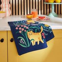 Ulster Weavers Marmalade Meadow Cotton Tea Towel Navy