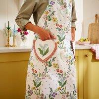 Ulster Weavers Petals and Prose Cotton Apron Pink