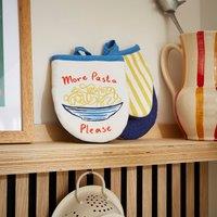 Ulster Weavers Pasta Lovers Club Pair of Microwave Mitts Yellow