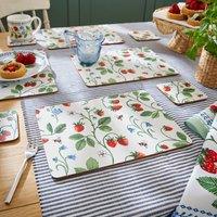 Ulster Weavers Strawberry Patch Pack of 4 Placemats Green