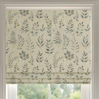 ANTE DECOR Willow Printed Cotton Made To Measure Roman Blind French Grey