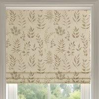 ANTE DECOR Willow Printed Cotton Made To Measure Roman Blind Natural
