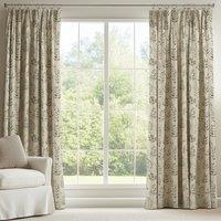 ANTE DECOR Willow Printed Cotton Made To Measure Curtains French Grey