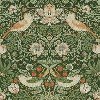 William Morris At Home Strawberry Thief Fabric Nettle
