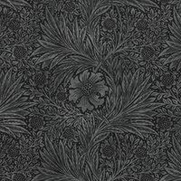 William Morris At Home Marigold Velvet Fabric Charcoal