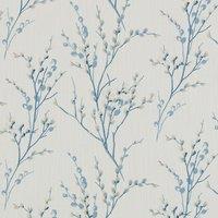 Laura Ashley Pussy Willow Fabric Off White Seaspray