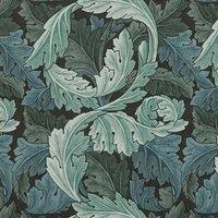William Morris At Home Acanthus Velvet Fabric Indigo