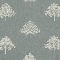 William Morris At Home Marigold Tree Embroidered Fabric Woad