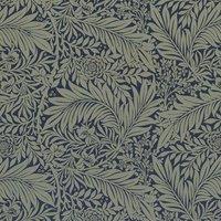 William Morris At Home Larkspur Woven Fabric Indigo