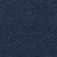 William Morris At Home Lodden Embroidered Fabric Indigo