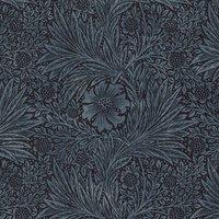 William Morris At Home Marigold Velvet Fabric Indigo