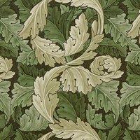 William Morris At Home Acanthus Velvet Fabric Nettle