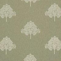 William Morris At Home Marigold Tree Embroidered Fabric Nettle