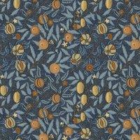 William Morris At Home Fruit Velvet Fabric Midnight