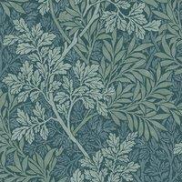 William Morris At Home Foliage Fabric Indigo