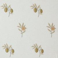 William Morris At Home Fruit Embroidered Fabric Honey