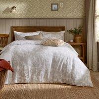 Voyage Maison Braeflower Cotton Muslin Duvet Cover Bedding Set Natural