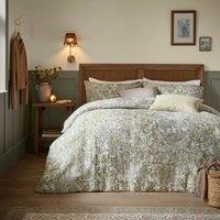 Voyage Maison Cademuir Cotton Muslin Duvet Cover Bedding Set Sage
