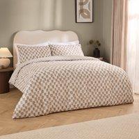 Nyhavn Checkerboard Duvet Cover Bedding Set Tobacco