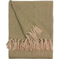 Furn Dessa Woven Outdoor Throw 130cm x 180cm Olive