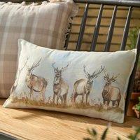 Voyage Maison Moorland Stag Outdoor Filled Boudoir 30cm x 50cm Nut