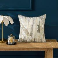 Clarke & Clarke Blocks Feather Filled Cushion 43cm x 43cm Silver