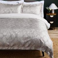 Clarke & Clarke Folius Duvet Cover Bedding Set Silver