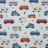 Emma Lawrence Cosy Campers Fabric Sky