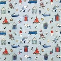 Emma Lawrence Seaside Stories Fabric Sky