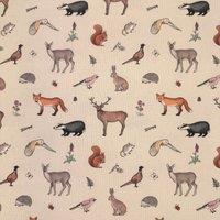 Emma Lawrence Forest Friends Fabric Linen