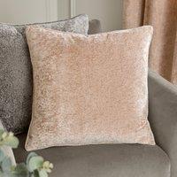 Paoletti Lustre Velvet 50cm x 50cm Filled Cushion Oyster