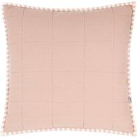 Yard Hebden Stripe Cotton 55cm x 55cm Filled Cushion Blush Cotta