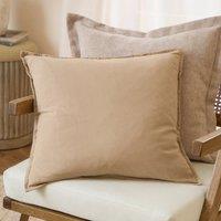 Yard Slub Cotton 50cm x 50cm Filled Cushion Natural