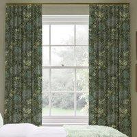 William Morris Cray Made To Measure Curtains Navy Blue
