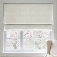 ANTE DECOR Chelsea Chenille Made To Measure Roman Blind White