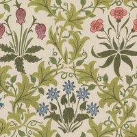 William Morris Celandine Fabric Blush Blue