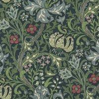 William Morris Golden Lily Fabric Blue