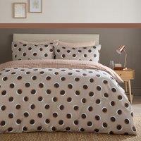 Fusion Polka Spot Duvet Cover Bedding Set Natural