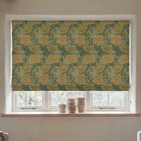 William Morris Chrysanthemum Made To Measure Roman Blind Ochre
