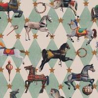 Carrie Neely Carousel Fabric Duck Egg