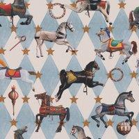 Carrie Neely Carousel Fabric Sky Blue
