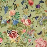 Carrie Neely Paradise Velvet Fabric Sage