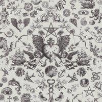 Carrie Neely Tattoo Angel Fabric Charcoal