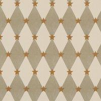 Carrie Neely Star And Harlequin Fabric Biscuit