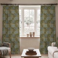 William Morris Chrysanthemum Made To Measure Curtains Blue