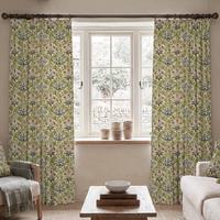 William Morris Celandine Made To Measure Curtains Blush Blue