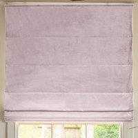Linda Barker Elsie Velvet Made To Measure Roman Blind Blush